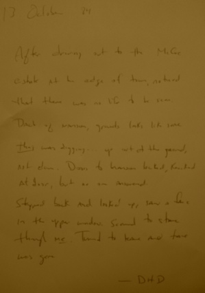 Sheriff's Journal Entry